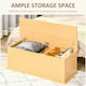 image 2 of HOMCOM Storage Chest With Lid, 113L Storage Box, Burlywood