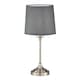 image 2 of Set of 2 Chester - Brushed Nickel Lamps | Chrome | Grey | Large | 2