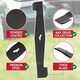image 4 of SPARES2GO Metal Blade compatible with Hawksmoor SLM32F-ZE Lawnmower (32cm)