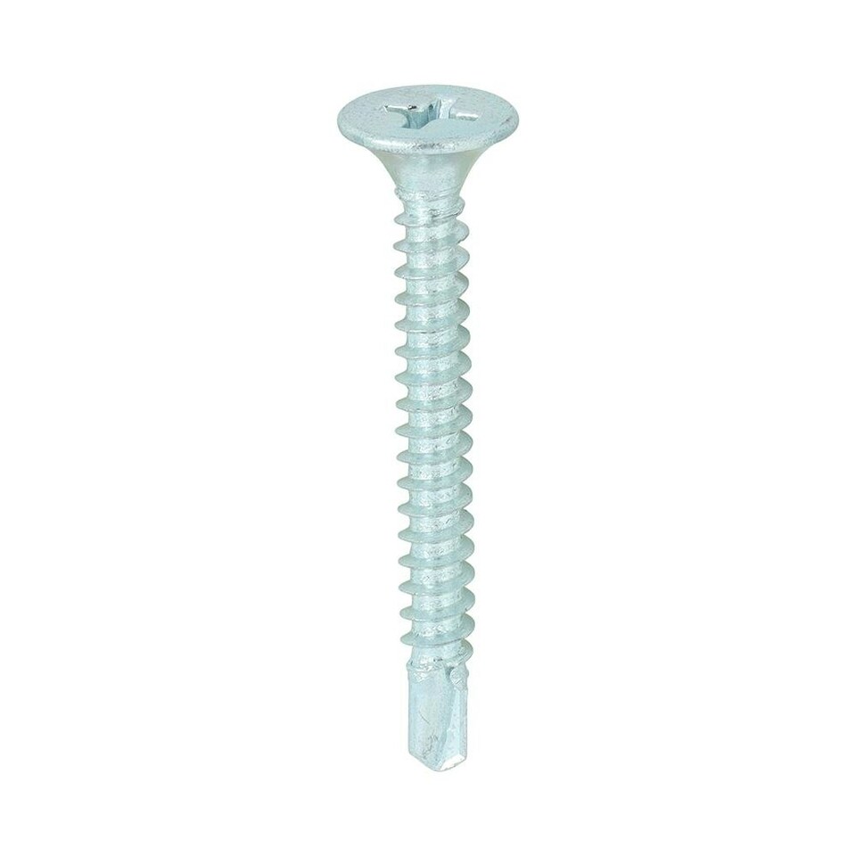 image 1 of Timco - Drywall Metal Stud Plasterboard Screws - PH - Bugle - Self Drilling - Zinc (Size 3.5 x 32 - 1000 Pieces)