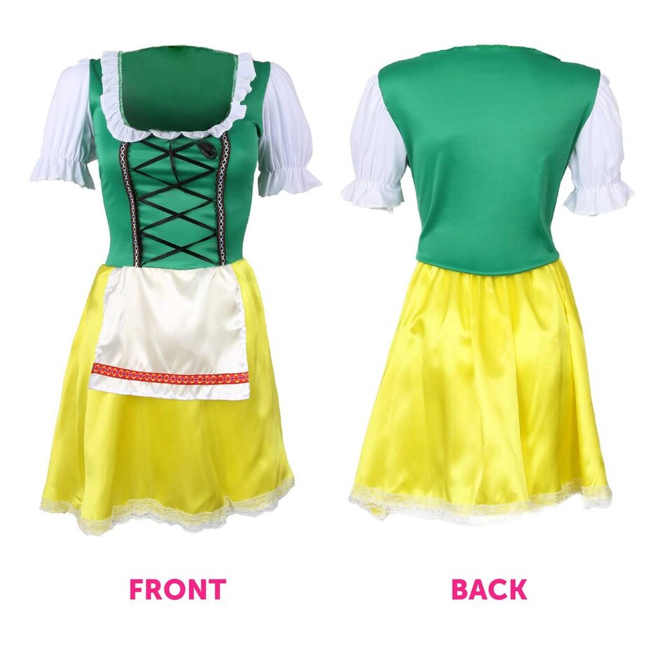 image 1 of Womens Oktoberfest Bavarian Costume Dress Beer Festival Fancy Dress Outfit