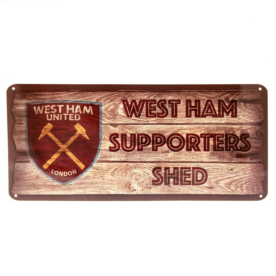 image 1 of West Ham United FC Supporters Shed Plaque - Brown - One Size