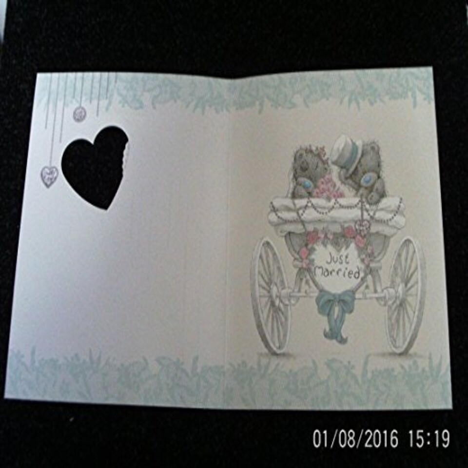 image 1 of Me to You Daughter On Your Wedding Day Large Hand Made Greeting Card