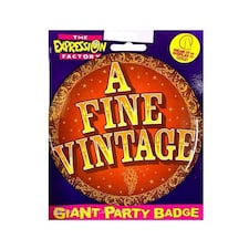 Expression Factory A Fine Vintage Giant Party Badge - Orange/Yellow - One Size