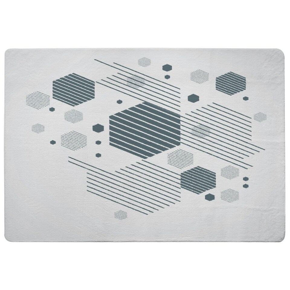 image 1 of Geometric graphic 1600s (Rug) White | Medium: 80x150cm
