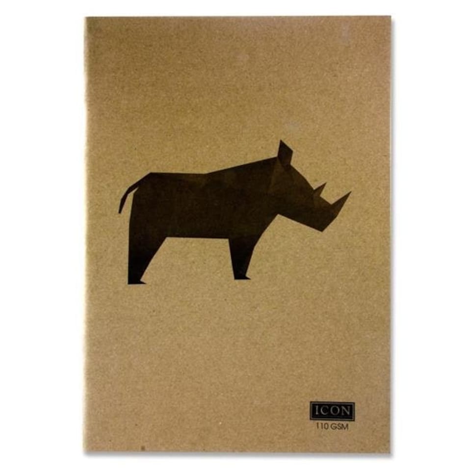image 1 of A3 80 Pages 110gsm Animalia Design Kraft Sketch Book by Icon Art