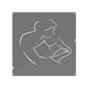 image 1 of Drawing of a couple in one line Designer Splash Back | White
