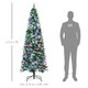 image 7 of HOMCOM 7FT Prelit Artificial Xmas Tree Holiday Décor w/ 350 Colourful LED Light