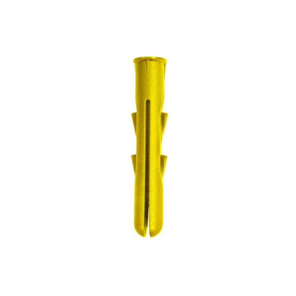 image 1 of Securfix Wall Plugs (Pack of 100) - Yellow - One Size