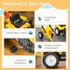image 3 of HOMCOM Pedal Go Kart Ride on Tractor with Shovel & Rake Four Wheels Child Toy