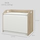 image 3 of HOMCOM Storage Bench Lift Top Cabinet Accent Seat Storage Box | White | One Size