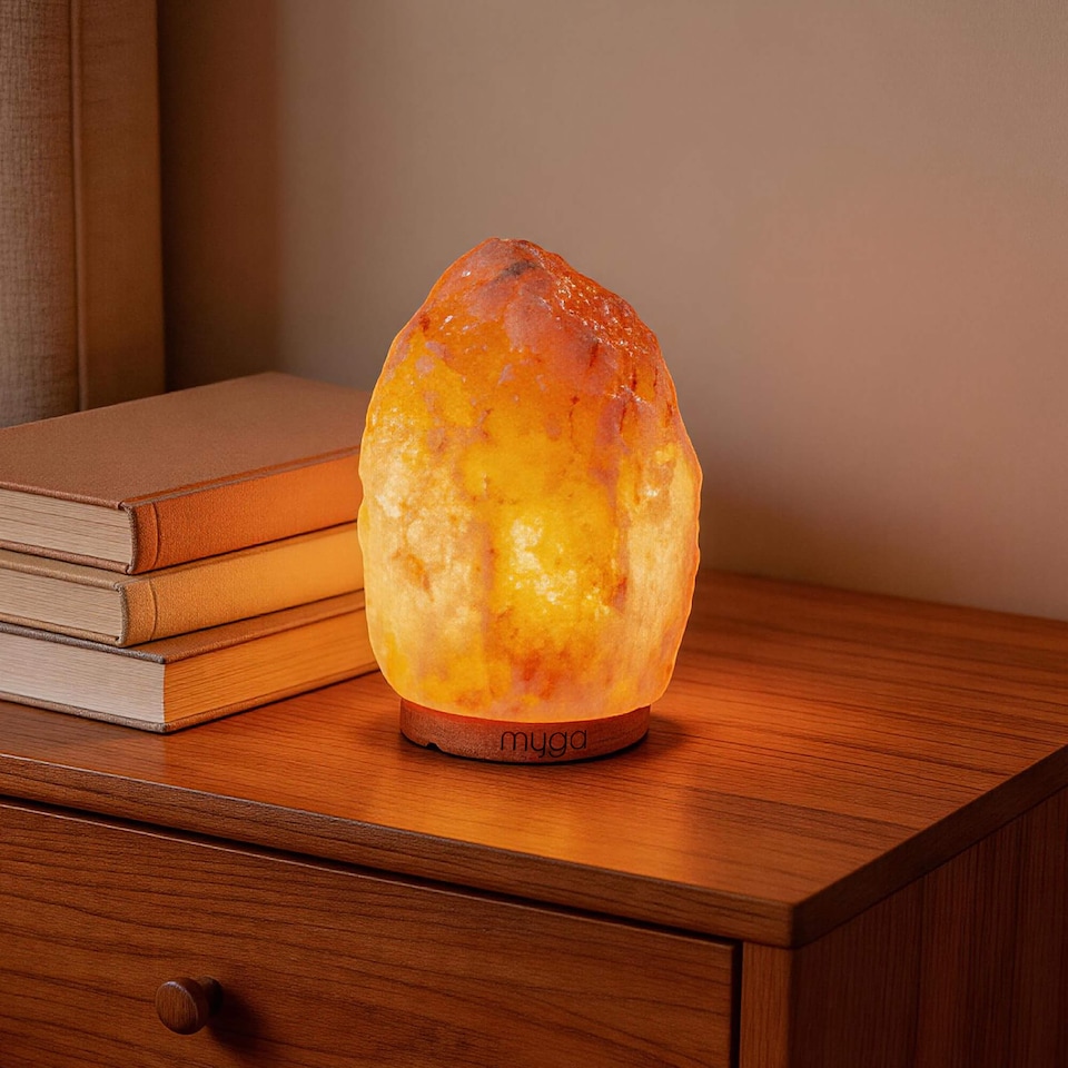 image 1 of Myga Large Himalayan Salt Lamp 3-5kg