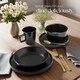 image 8 of Dinnerware Set Una - dinner set, incl. plates, bowls and mugs, for 6 people | Black | black | 1