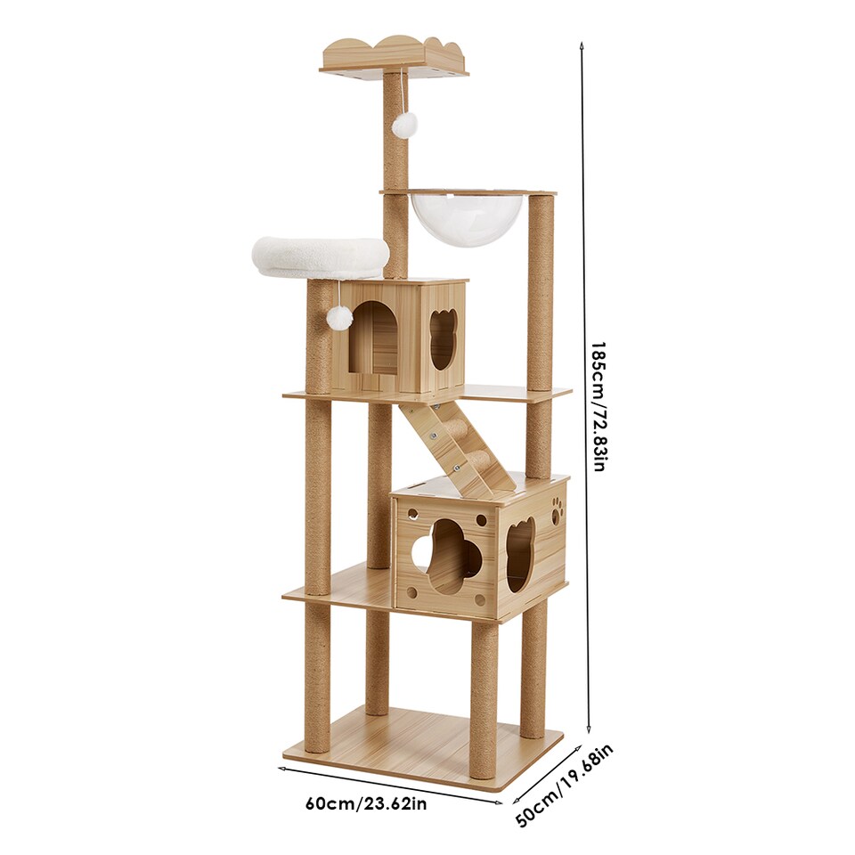 image 1 of Living and Home Cat Tree Cat Tower with Perches and Condo