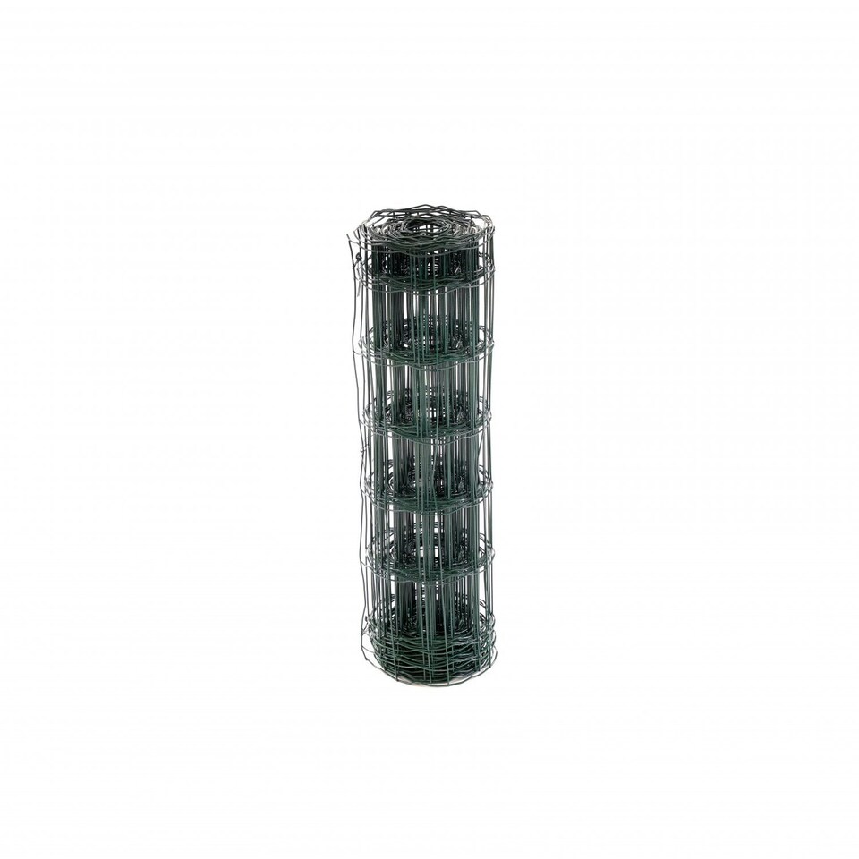 image 1 of Oypla 0.6m x 10m Green PVC Coated Galvanised Steel Wire Mesh Stock Fencing Garden Euro Fence