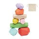 image 3 of MidOcean Dolmen Wood Stacking Rocks (Pack of 8) - Multicoloured - One Size
