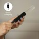 image 2 of ValueLights Oakley Pair of - Black Magnetic Wall Lights with Motion Sensor and USB Rechargeable