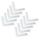 image 1 of 75mm (3in.) Corner Mending Plate Angle Bracket L Shape Reinforcing Repairing 10pc