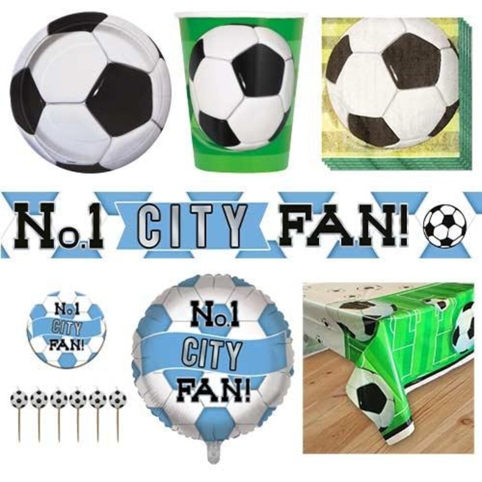 City Football 8 Person Deluxe Party Pack