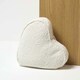 image 6 of Homescapes Luxury Boucle Fabric Heart Doorstop Set of 2