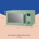 image 2 of Russell Hobbs Sage Green Digital Microwave STYLEVIA, 20 Litre 800W with 5 Power Levels, Mirror Finish RHM2026SG