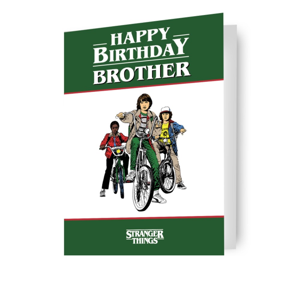 image 1 of Stranger Things Brother Birthday Card