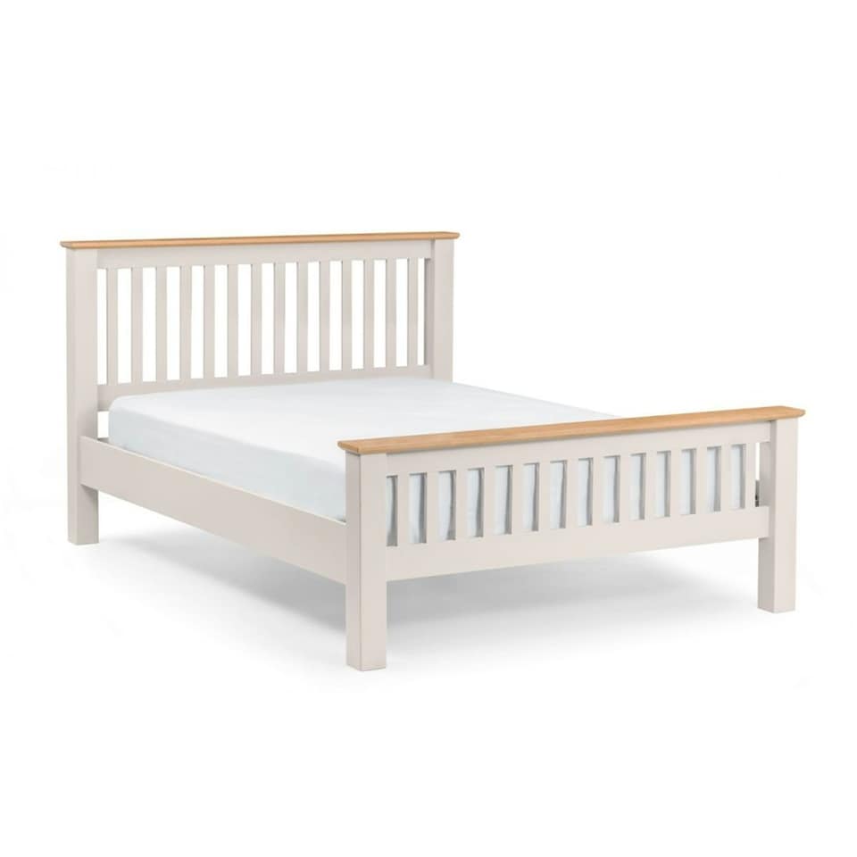 image 1 of Elephant Grey Lacquer Two Tone Bed Frame - King 5ft (150cm)