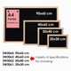 image 4 of Wood Framed Magnetic Writing Black Board 20 x 30cm
