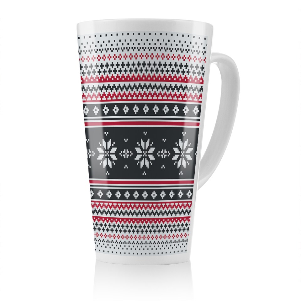 image 1 of Abstract Christmas Dining Latte Mug