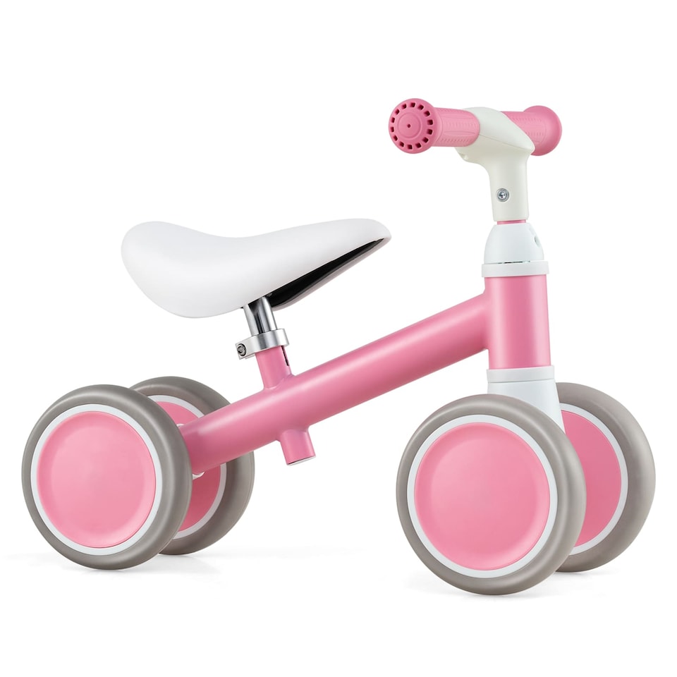 image 1 of COSTWAY Baby Balance Bike Toddler Balance Bike w/Height Adjustable Handle-Pink