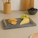 image 1 of Interiors By Premier Black Marble Serving Board With Gold Handles, Durable Natural Stone Tray For Kitchen Use | Black