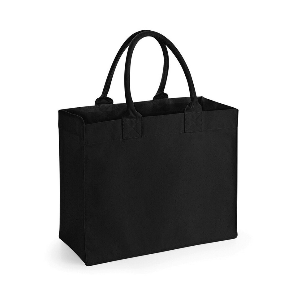 image 1 of Westford Mill Resort Canvas Tote Bag - Black - One Size Black