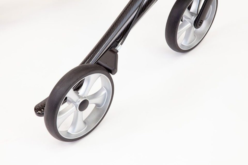 image 1 of The Ramp People TRP7 Carbon Fibre 4-wheeled Folding Rollator Black