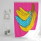image 1 of Pop art banana (Shower Curtain)