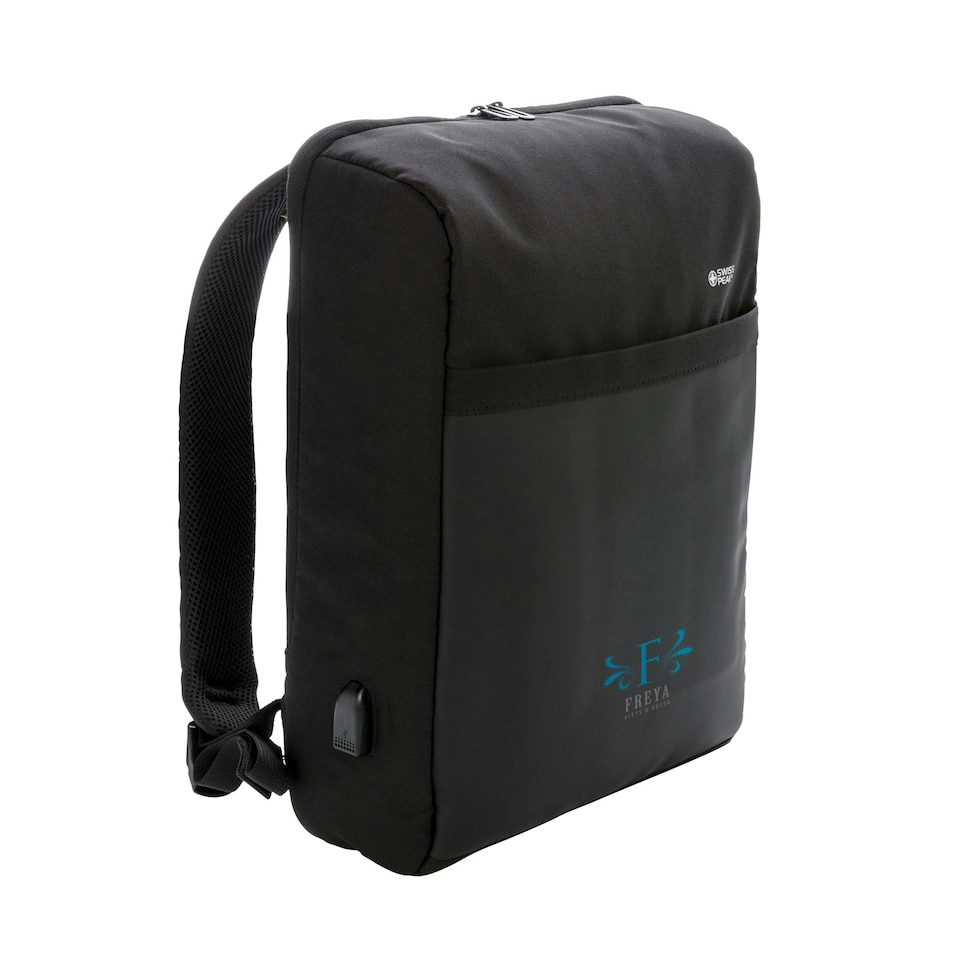 image 1 of Swiss Peak RFID Anti-Theft Backpack - Black - One Size Black