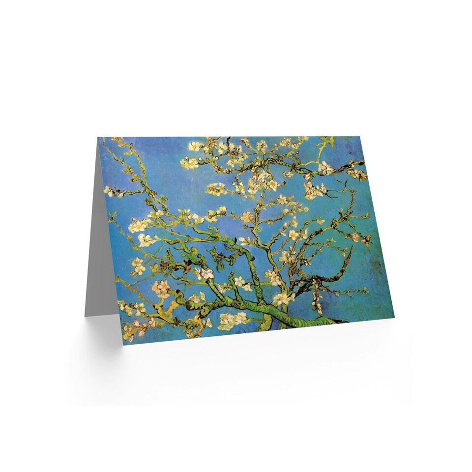 image 1 of Vincent Van Gogh Branch of Almond Tree Blossom Floral Greeting Card