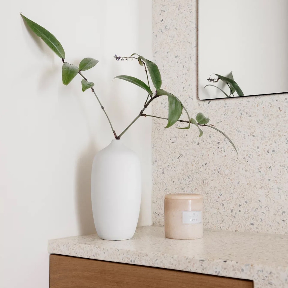 image 1 of Blomus Ceola Ceramic Vase 21cm - White