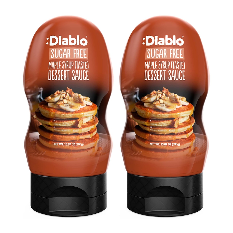 image 1 of Diablo Sugar Free Maple Flavour Dessert Sauce 390g Twin Pack