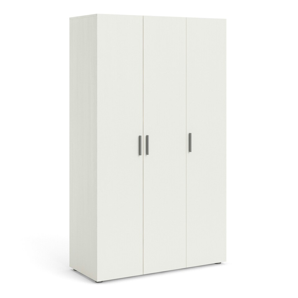 image 1 of Pepe Wardrobe with 3 Doors in White Woodgrain
