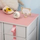 image 9 of HOMCOM 6 Drawer Chest of Drawers w/ Wooden Top Kid Room Closet Hallway Pink