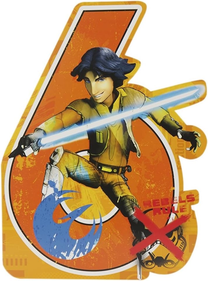 image 1 of Trad Star Wars Rebels Ezra 6th Birthday Card Large