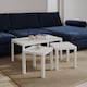 image 2 of URBNLIVING Wooden Nesting Stacking Tables Set Of 3 | Multi | White | 3