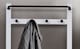 image 4 of Karlstad Hallway Bench Shoe Storage and Coat Hook in Classic White