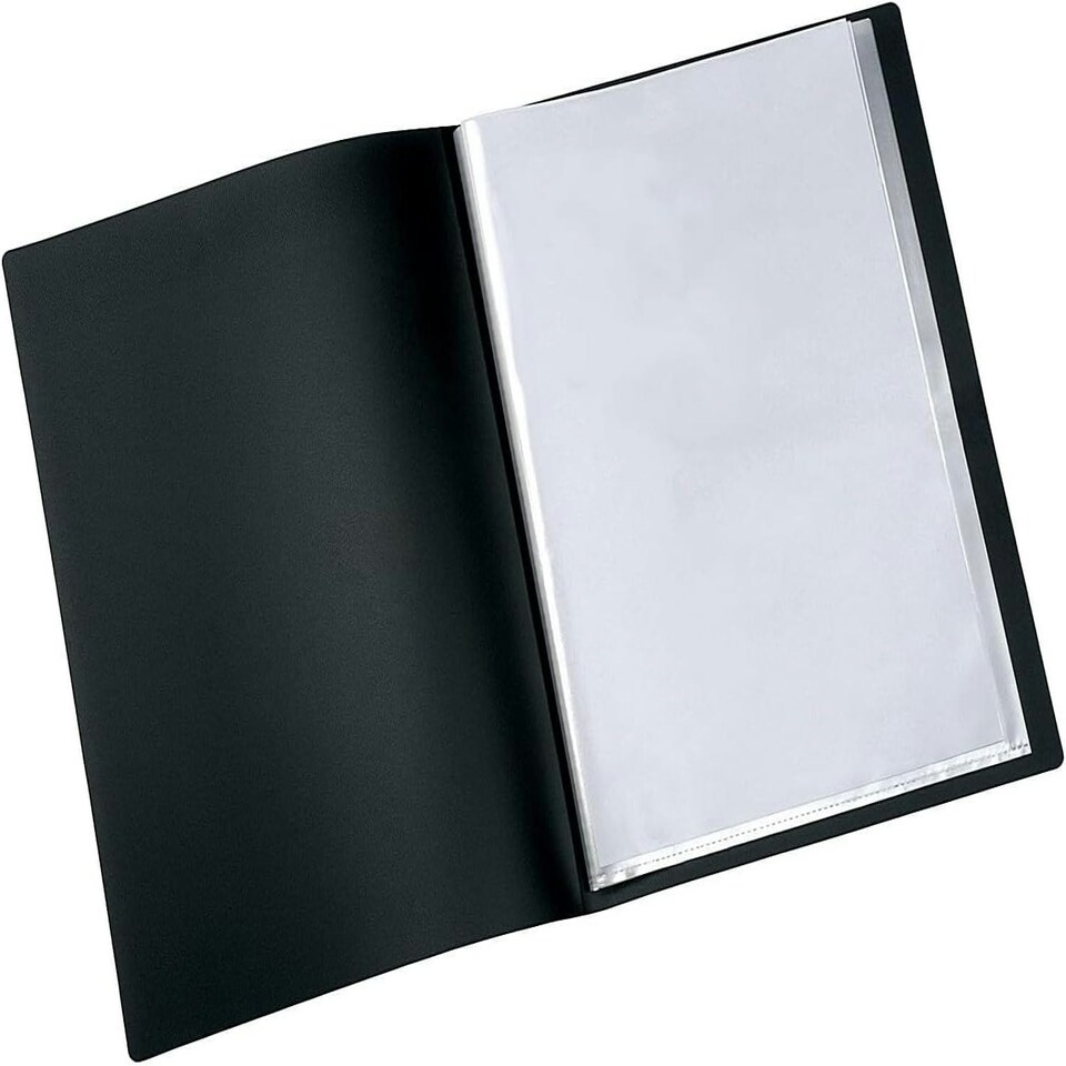 image 1 of A4 20 Pocket Presentation Display Black Book