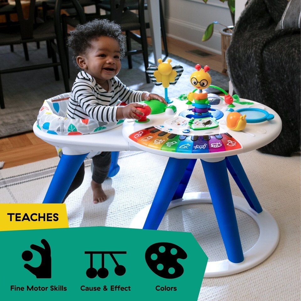 image 1 of Baby Einstein Around We Grow 4-in-1 Baby Activity Center & Stationary Walker