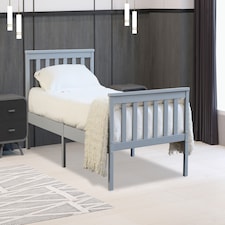 Marnel 3ft Single Grey Bed Frame | Grey | Single