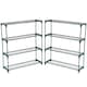 image 1 of Double Pack Flower Staging Display Greenhouse Racking Shelving