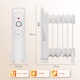 image 6 of VonHaus Oil Filled Radiator 6 Fin Portable Electric Heater