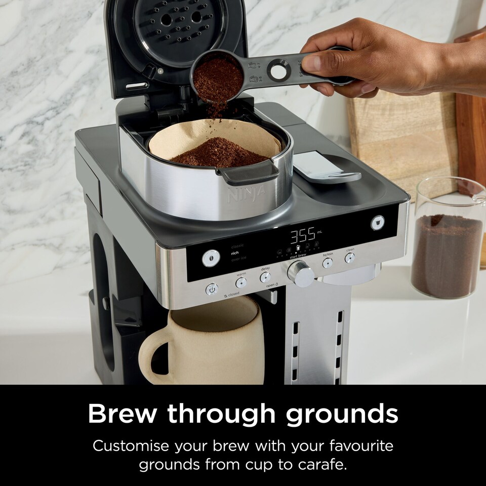 image 1 of Ninja Prestige Dualbrew System 2 in 1 Silver CFN802UK