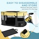 image 5 of PawHut Portable Dog Pen for Puppies, Rabbits, Kittens, Guinea Pigs - Yellow